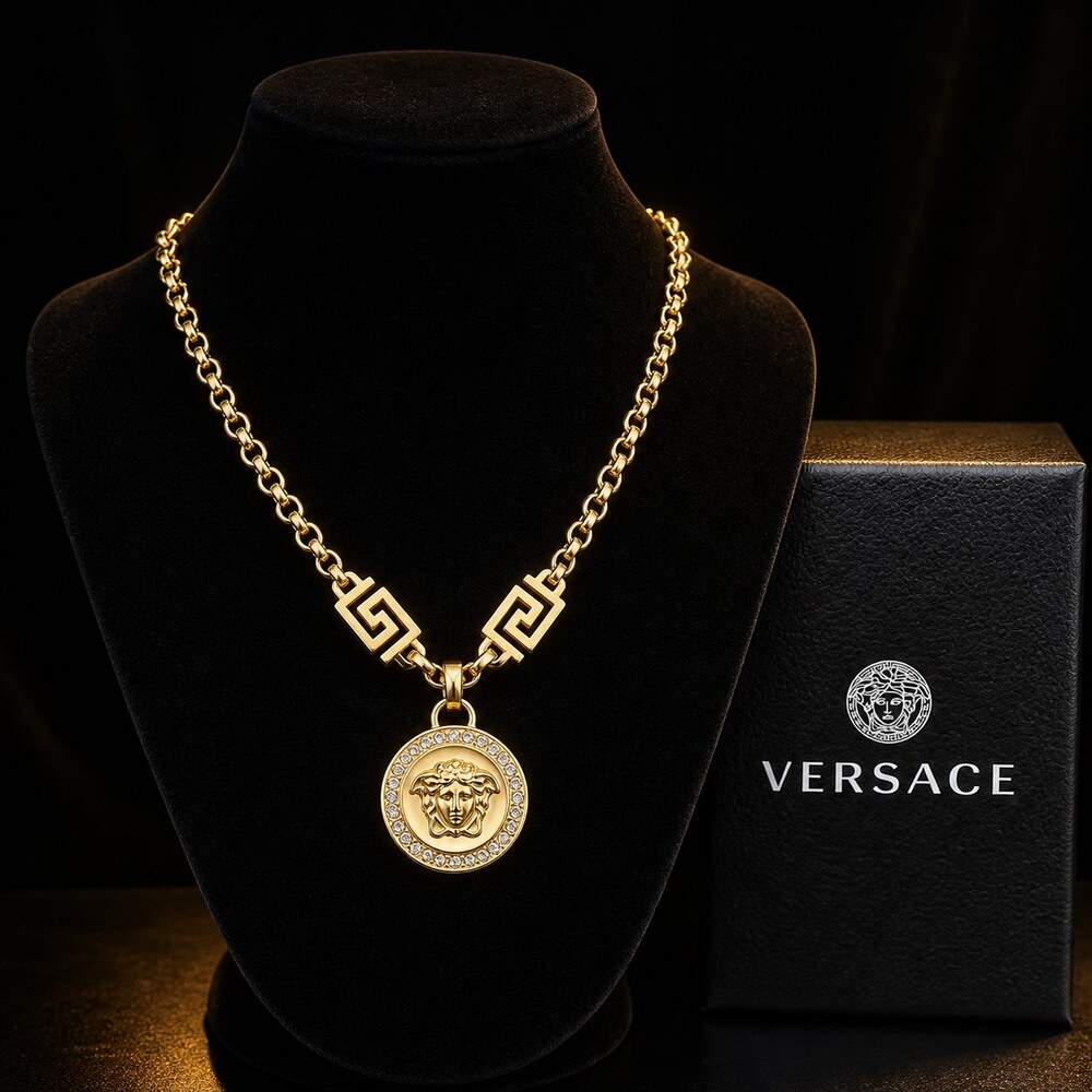 Versace Bold Statement Necklace Style 5 | New with Box - Picture 6 of 9